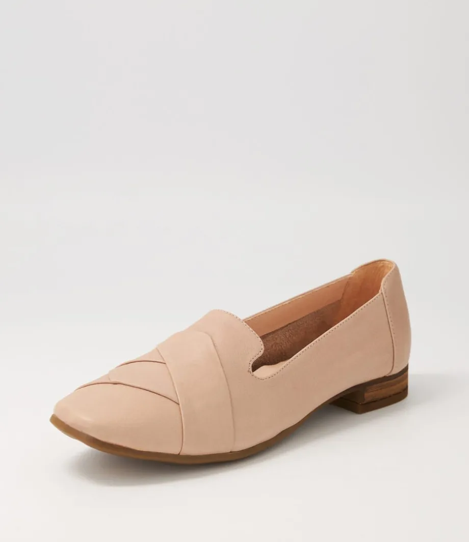 Tilony Dark Nude Leather Loafers
