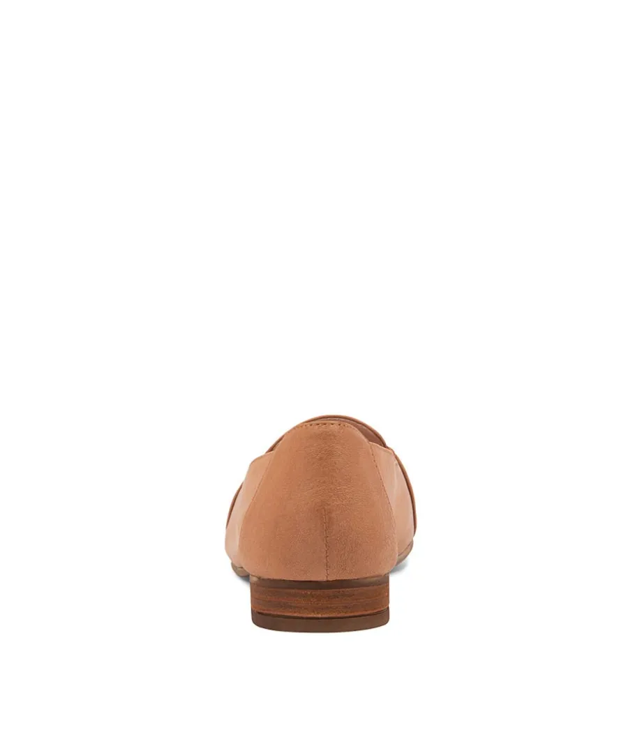 Tilony Dark Tan Leather Loafers