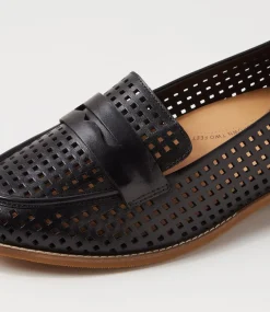 Toppiey Xf Black Leather Loafers