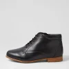 Trae Xf Black Leather Ankle Boots