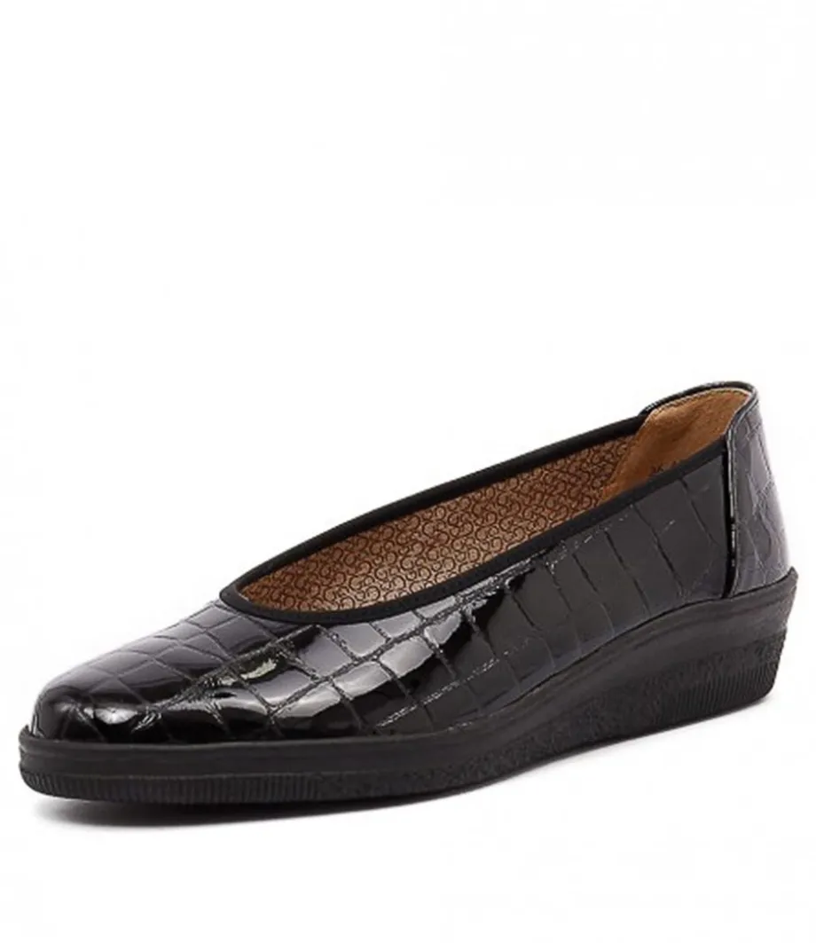 Trista Schwarz Patent Leather