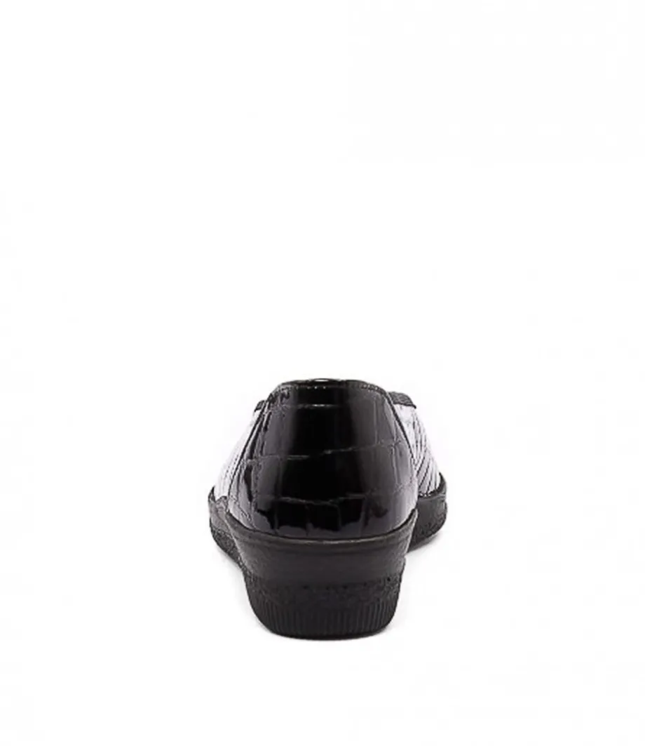 Trista Schwarz Patent Leather