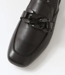 Vaborys Black Leather Heels