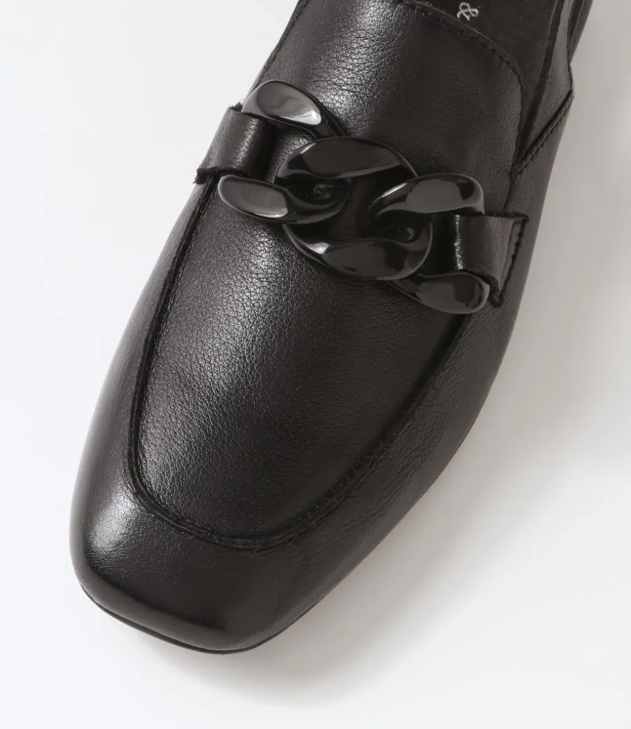Vaborys Black Leather Heels