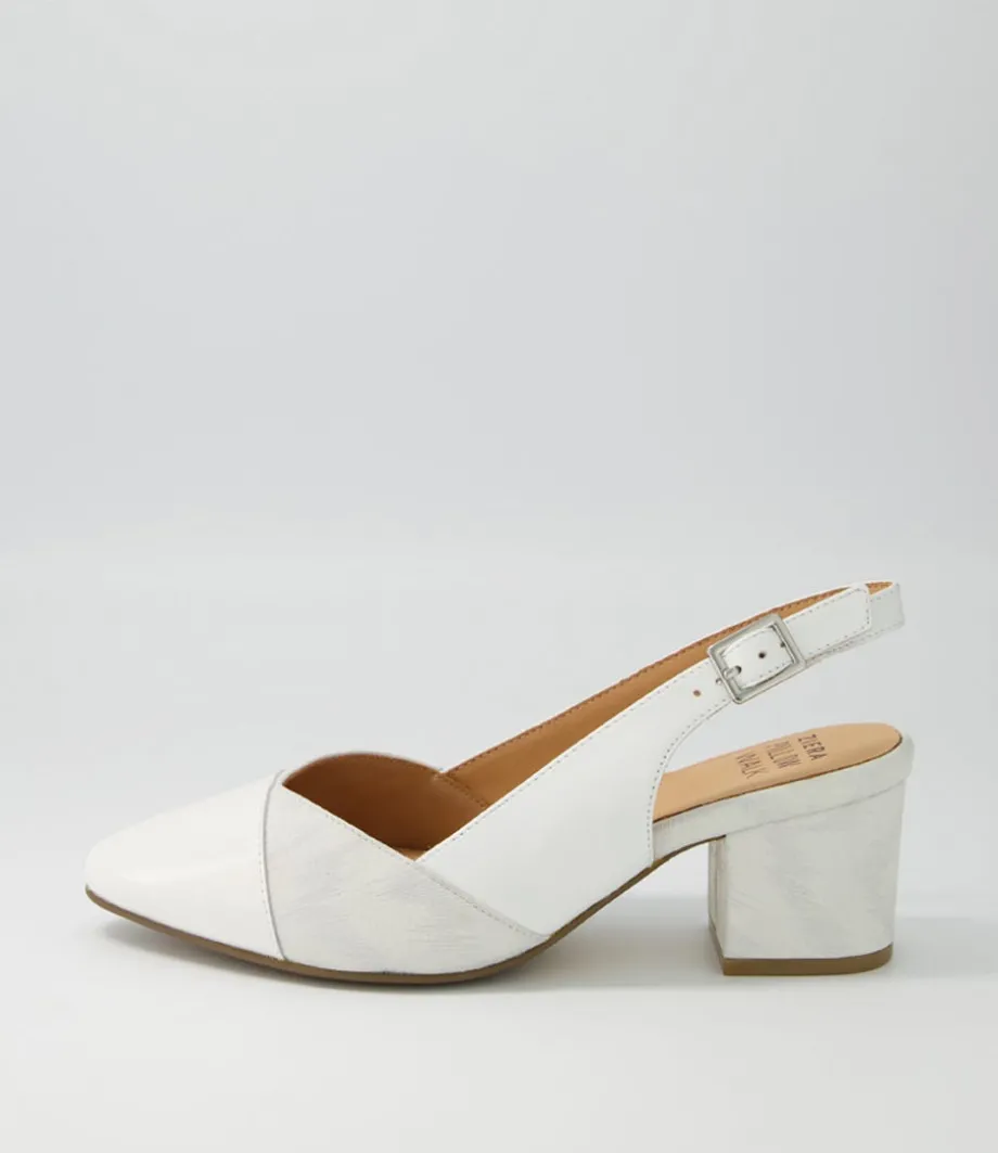 Vabra Xw White Mix Heels