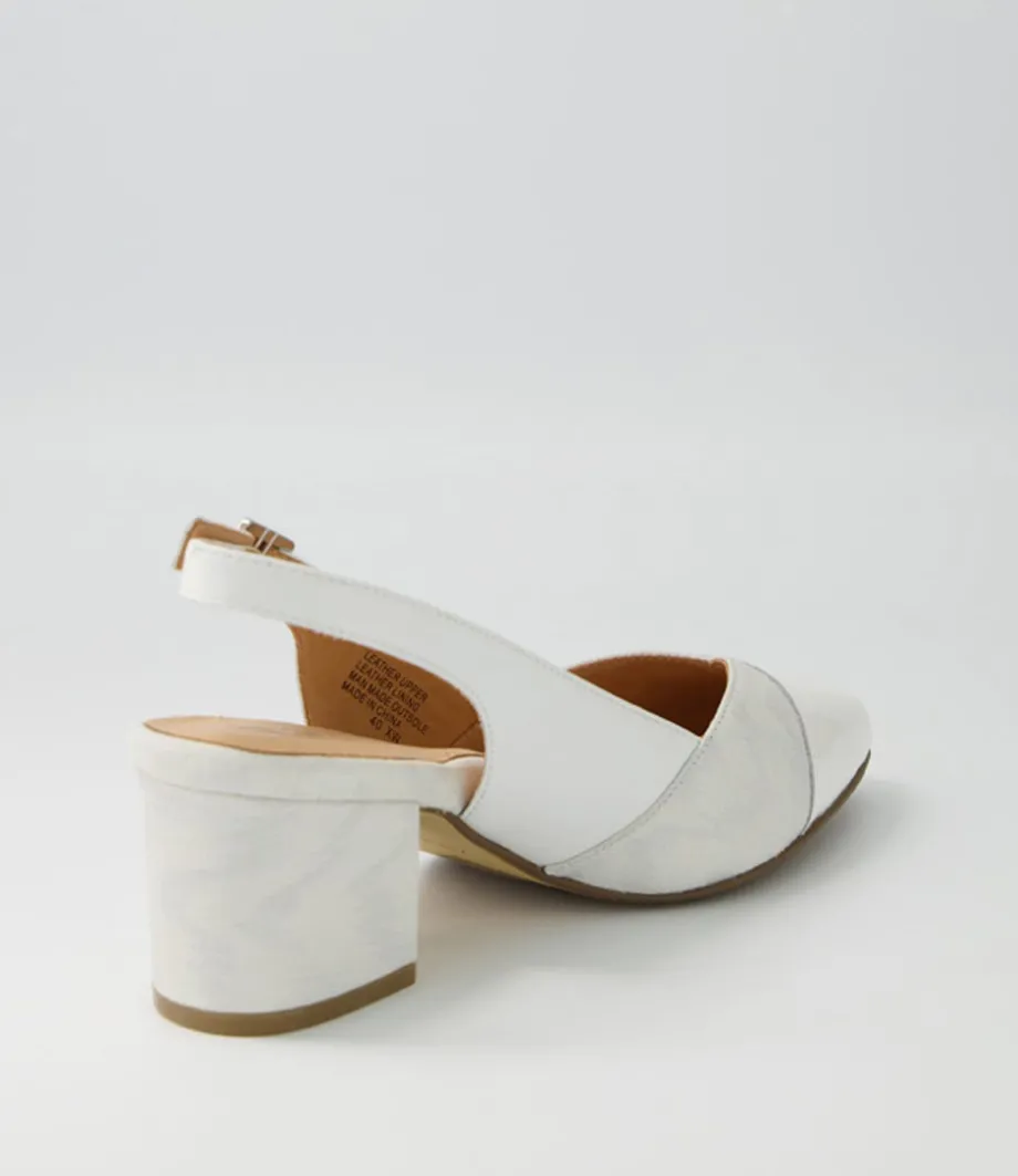 Vabra Xw White Mix Heels