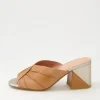 Vachel Tan Leather Mules