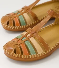 Vallarta 43 Brandy Leather Flat Shoes