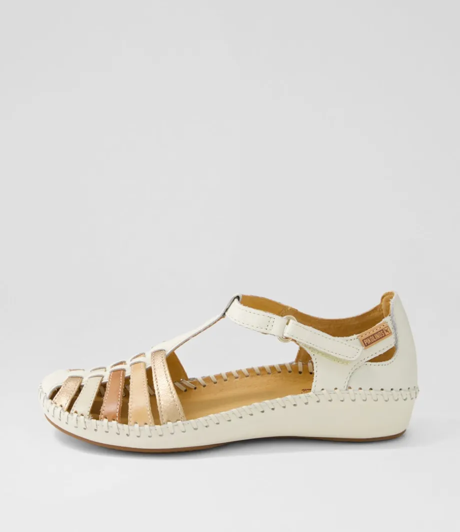 Vallarta 43 Nata Leather Flat Shoes