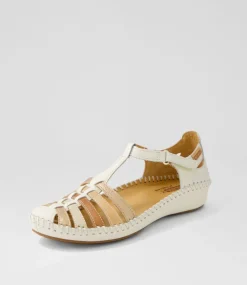 Vallarta 43 Nata Leather Flat Shoes