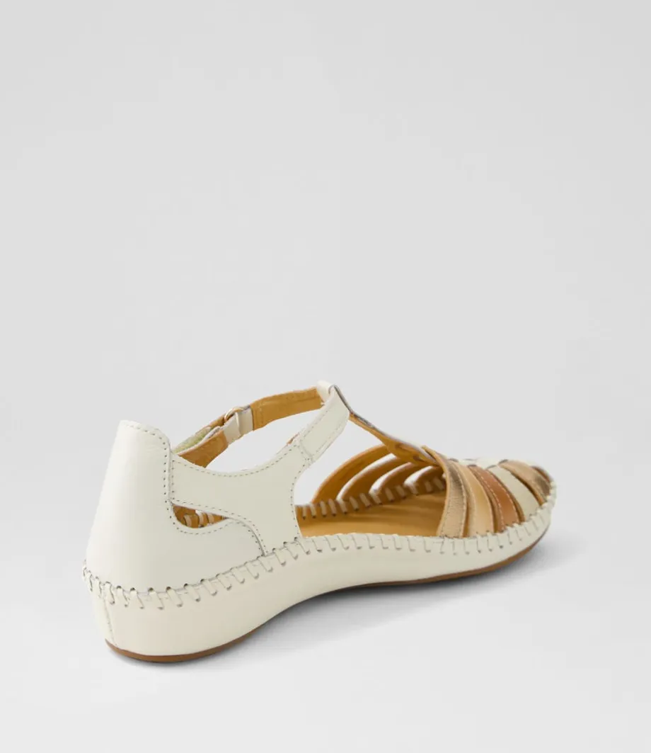 Vallarta 43 Nata Leather Flat Shoes
