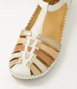 Vallarta 43 Nata Leather Flat Shoes