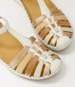 Vallarta 43 Nata Leather Flat Shoes
