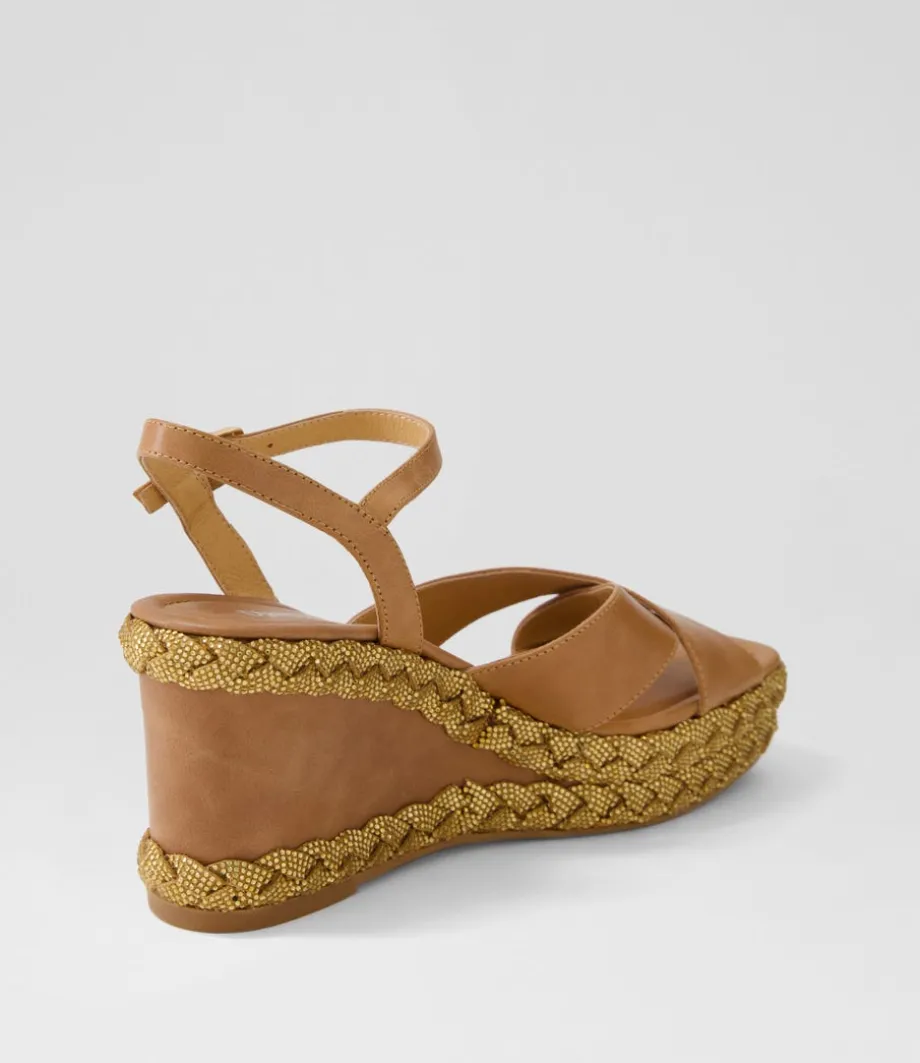 Valrae Tan Leather Sandals