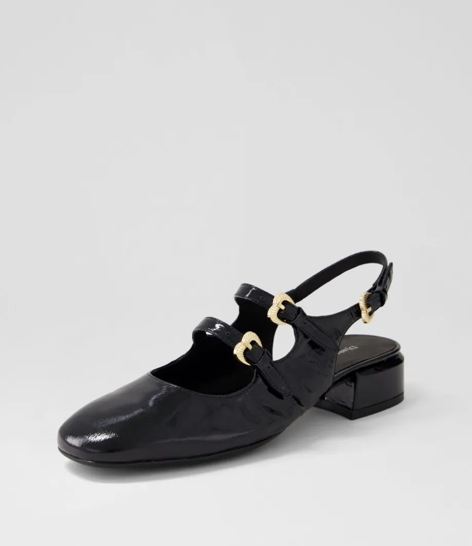 Viraz Black Patent Leather Heels