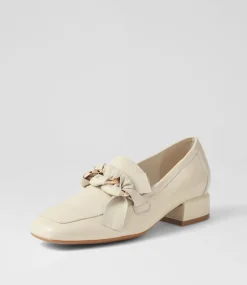 Viserys Almond Leather Heels