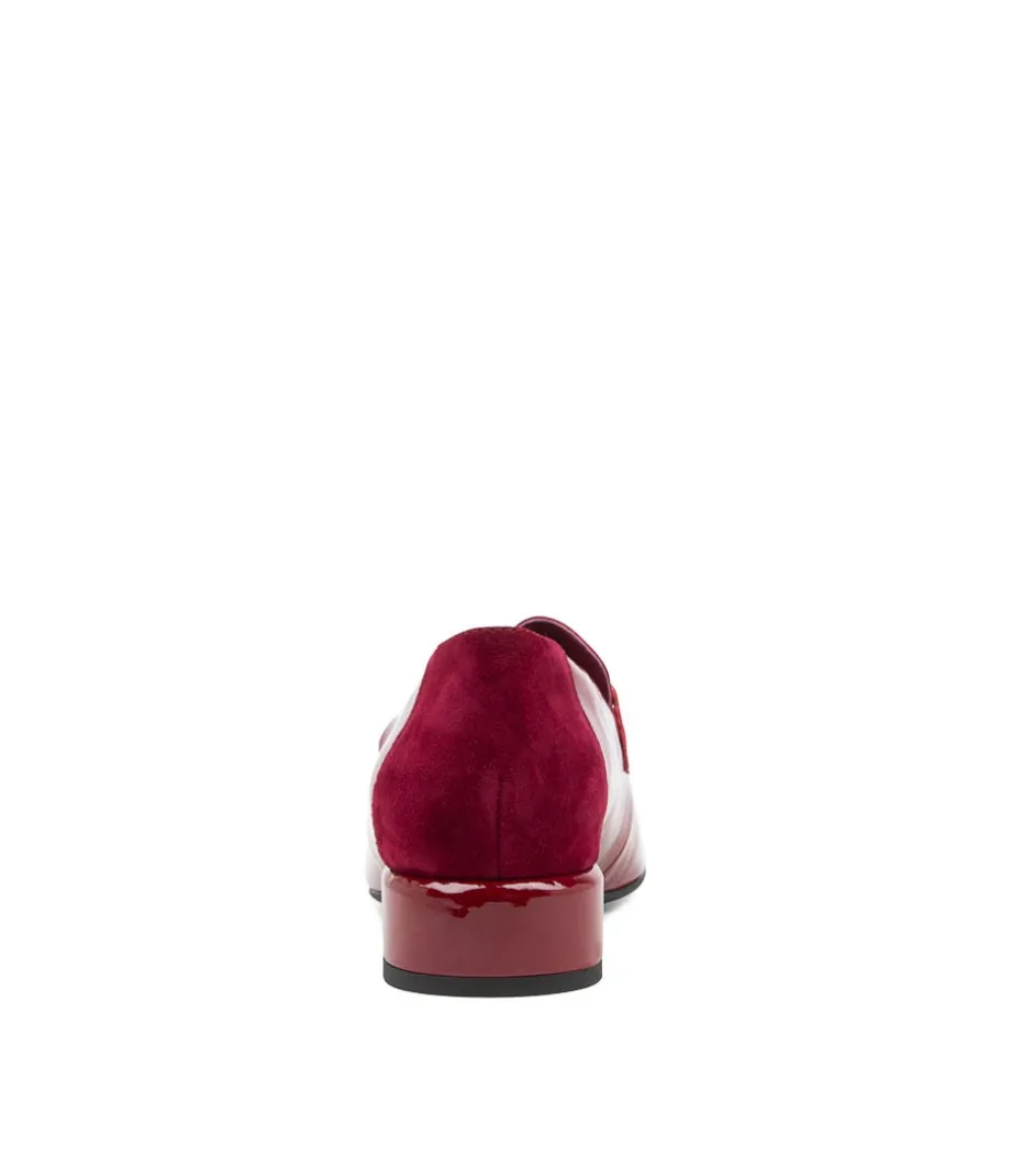 Vivandy Bordeaux Patent Leather Loafers