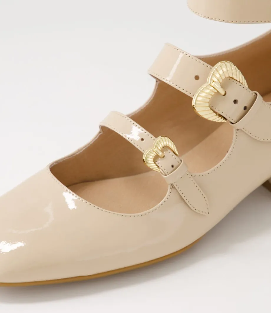 Voslo Latte Patent Leather Heels