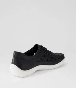Watkin Xf Black White Leather Sneakers