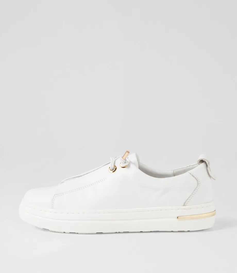 Wattel White Leather Sneakers
