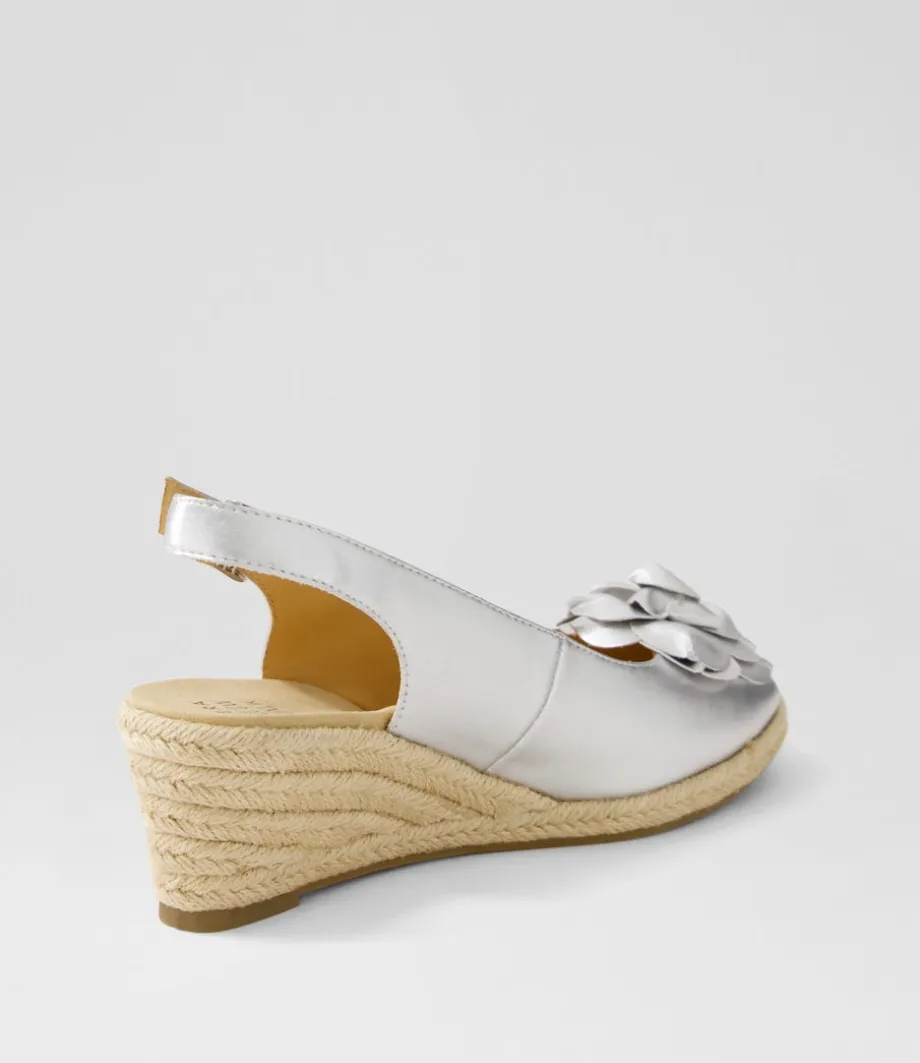 Wawer W Silver Leather Sandals