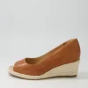Whispa W Tan Leather Espadrilles