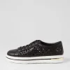 Wim Black White Leather Sneakers