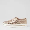Wim Champagne White Leather Sneakers