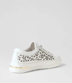 Wim White Leather Sneakers