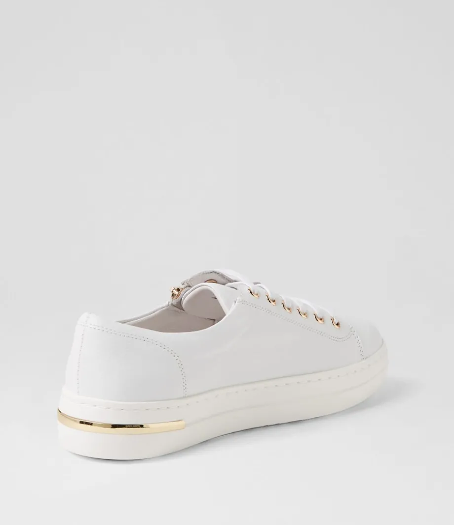 Wovi White Leather Sneakers