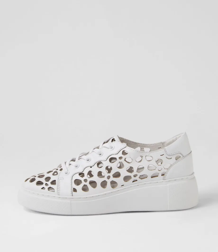Yarry White Leather Sneakers