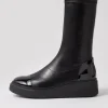 Yiggy Black Patent Stretch Calf Boots