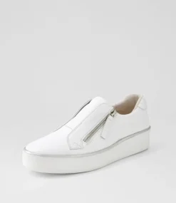 Zikta W White Leather Sneakers