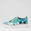 Zissy W Green Mix Patent Leather Sneakers