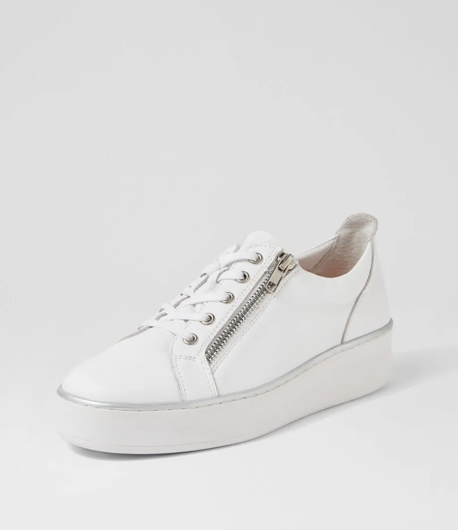 Zissy W White Leather Sneakers