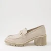 Zoey Almond Leather Heels