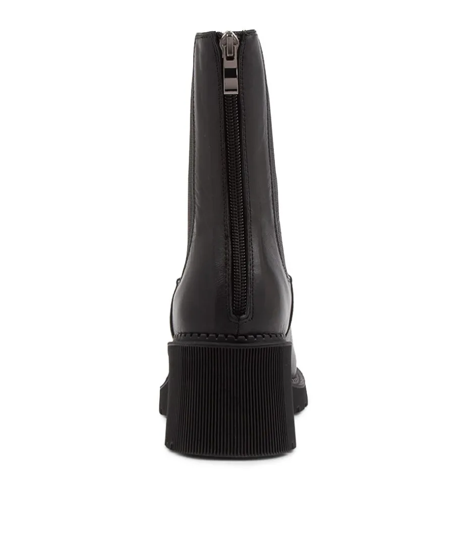 Zozo Black Leather Chelsea Boots
