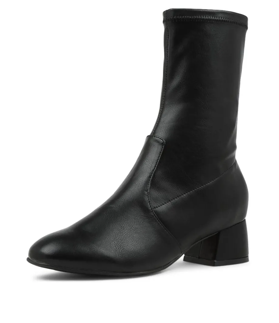Zuka W Black Stretch Ankle Boots